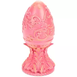 Сувенир из массива бука "Яйцо пасхальное" розовое